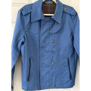Zara Man Superman Blue Size Men's XL Trench Coat